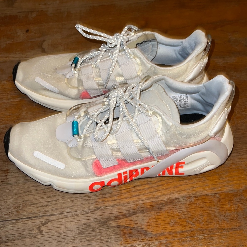 adidas LXCON Big Logo White Solar Red EH0248 Men's 10.5